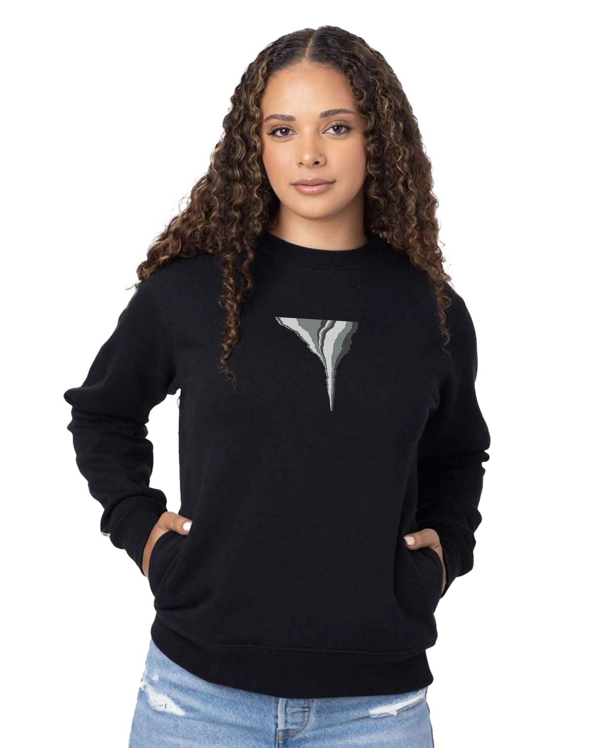 the footprint - embroidered sweatshirt | Carbon Emissions Visualized