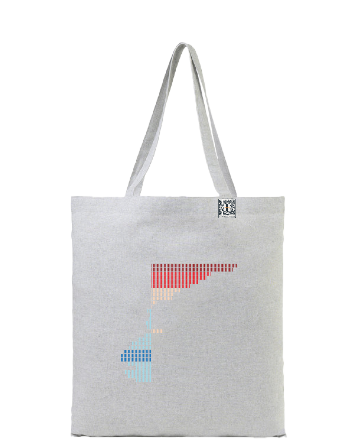 the rise - printed tote bag | Climate Change Visualized