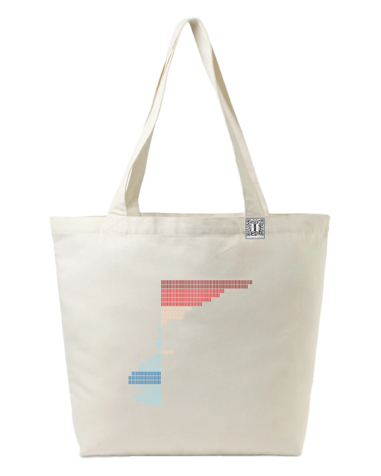 the rise - printed large tote bag | Climate Change Visualized