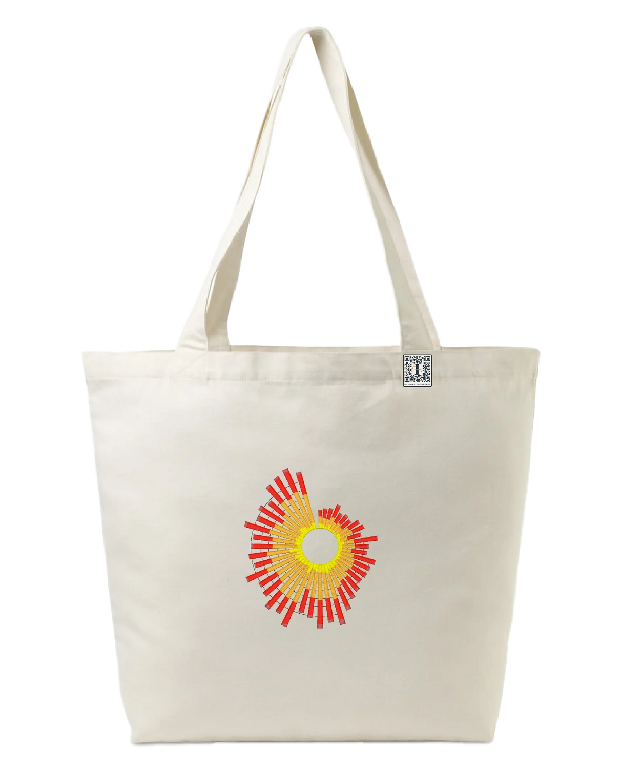 the surge - embroidered large tote bag | Natural Disasters Visualized