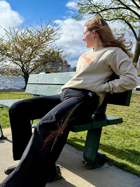 Audrey wearing the correlation custom pant