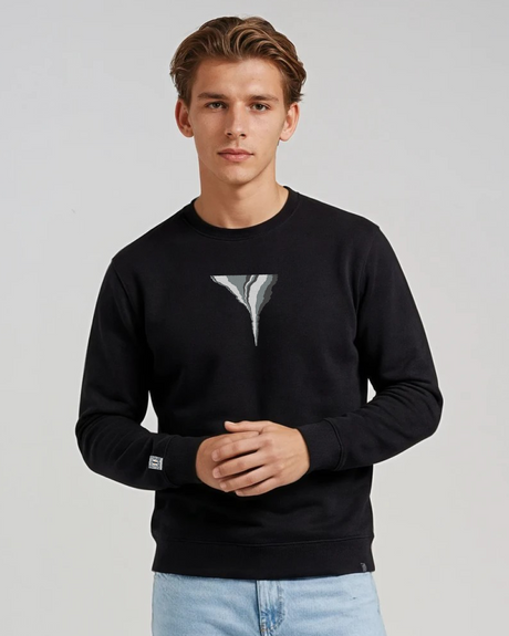 the footprint - embroidered sweatshirt | Carbon Emissions Visualized