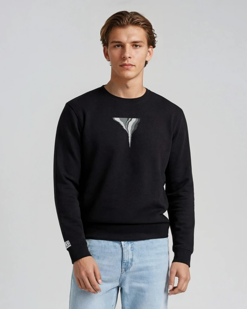 the footprint - embroidered sweatshirt | Carbon Emissions Visualized