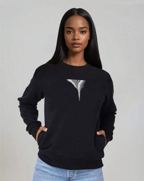 the footprint - embroidered sweatshirt | Carbon Emissions Visualized