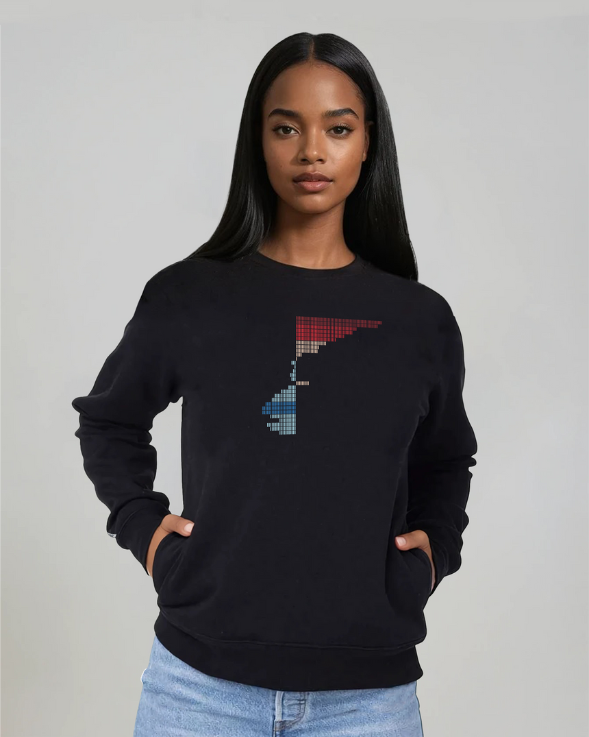 the rise - printed sweatshirt | Climate Change Visualized