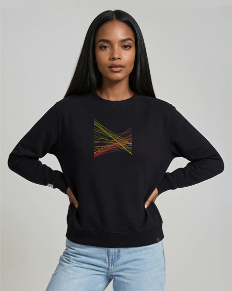 the correlation - embroidered sweatshirt | Gun Laws Visualized