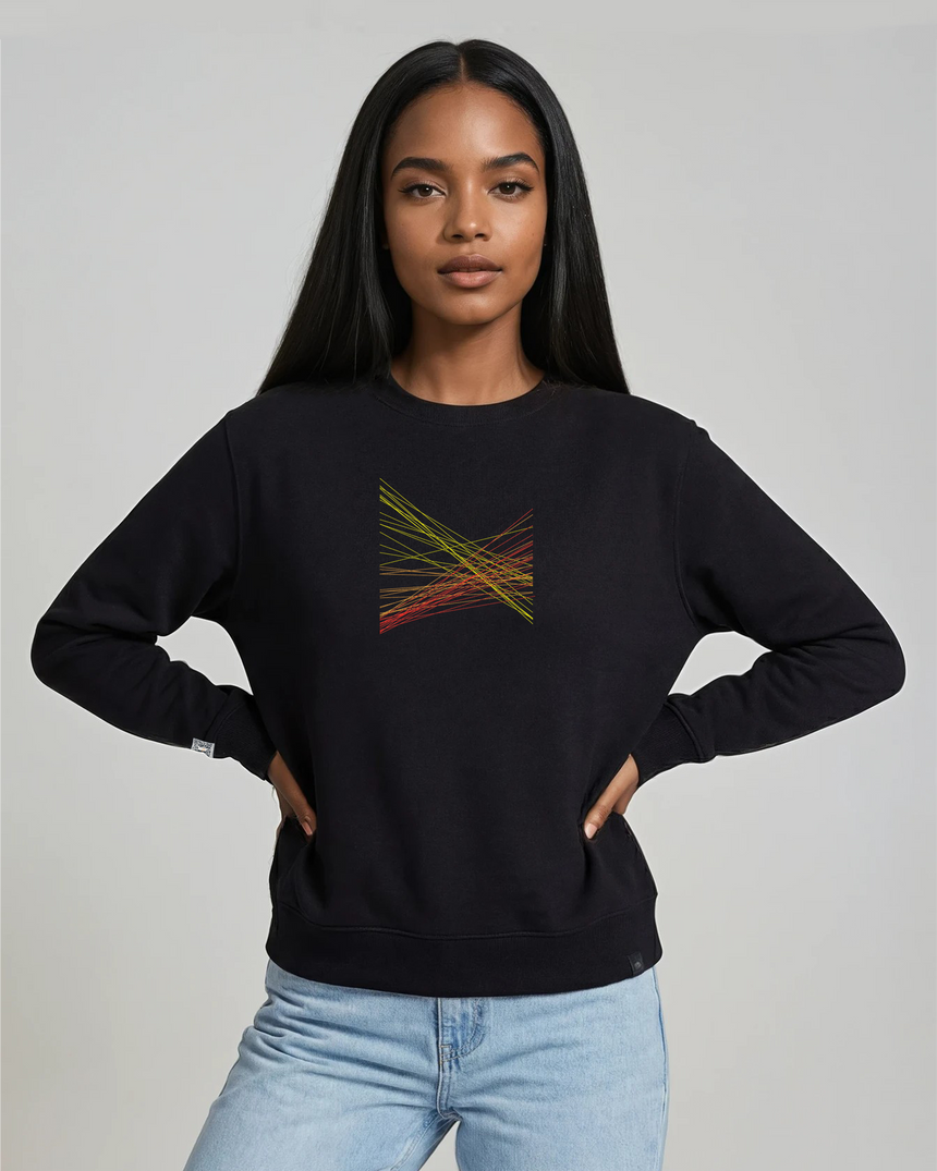 the correlation - embroidered sweatshirt | Gun Laws Visualized