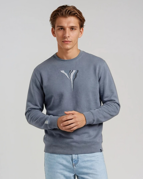 the footprint - embroidered sweatshirt | Carbon Emissions Visualized