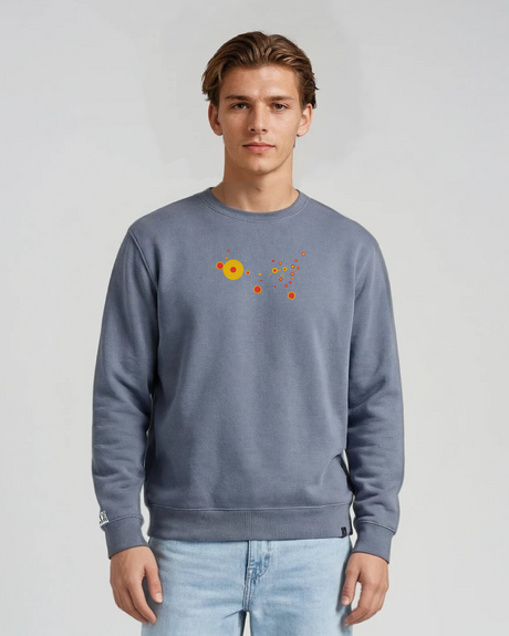 the map - embroidered sweatshirt | State Gun Violence Visualized