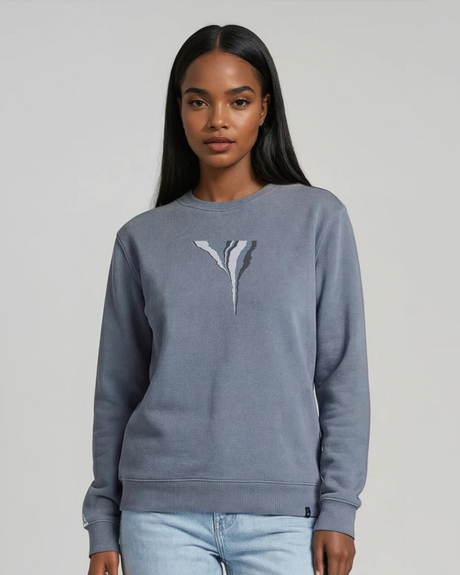the footprint - embroidered sweatshirt | Carbon Emissions Visualized
