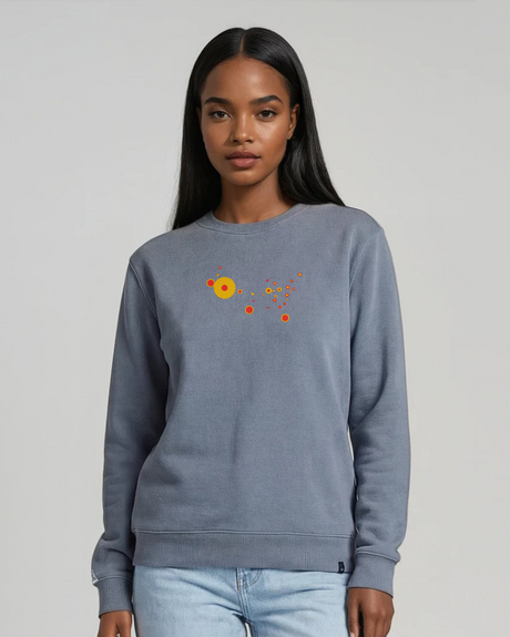 the map - embroidered sweatshirt | State Gun Violence Visualized