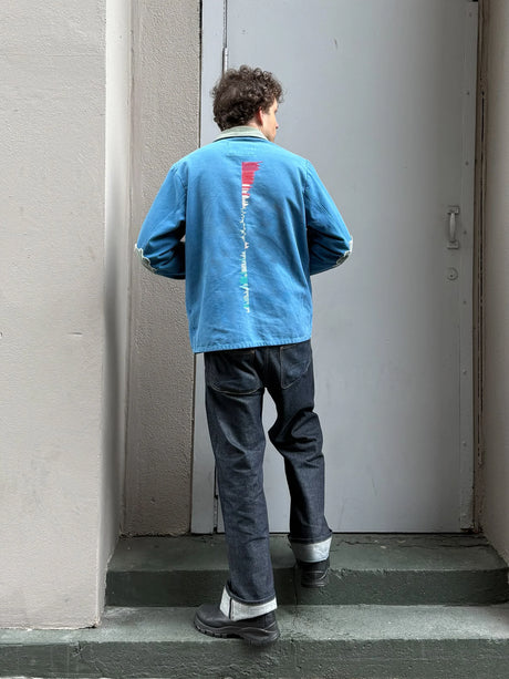 Henry wearing the rise custom jacket