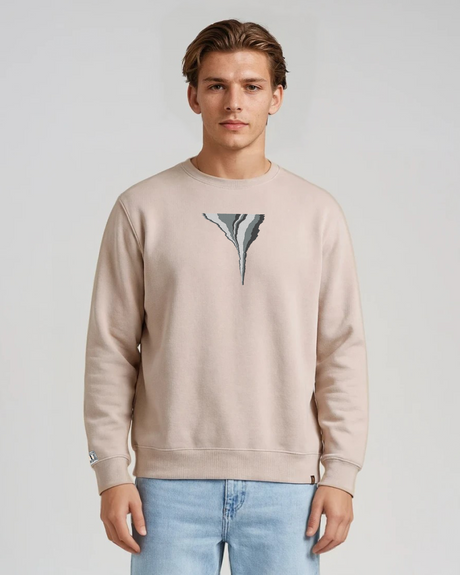 the footprint - embroidered sweatshirt | Carbon Emissions Visualized
