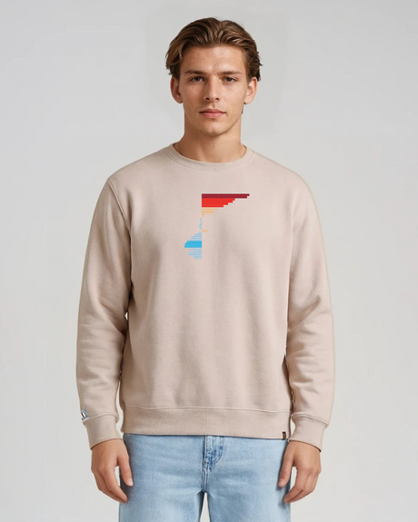 the rise - embroidered sweatshirt | Climate Change Visualized