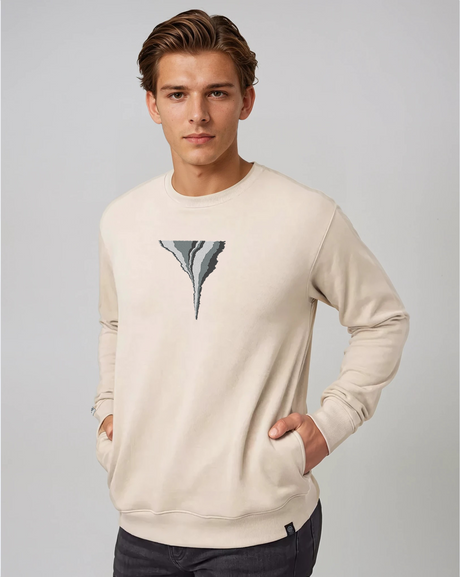 the footprint - embroidered sweatshirt | Carbon Emissions Visualized