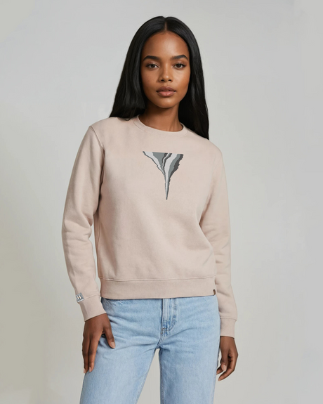 the footprint - embroidered sweatshirt | Carbon Emissions Visualized