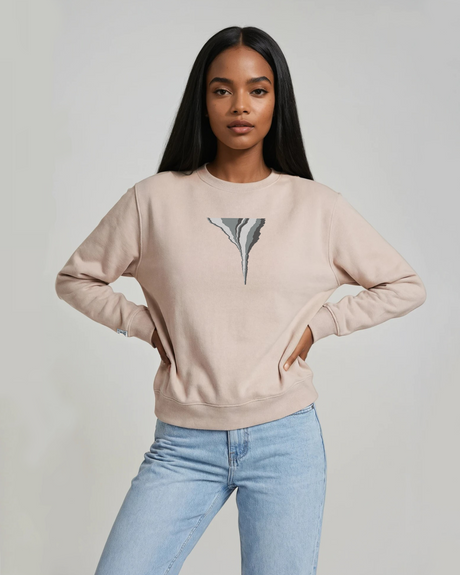 the footprint - embroidered sweatshirt | Carbon Emissions Visualized