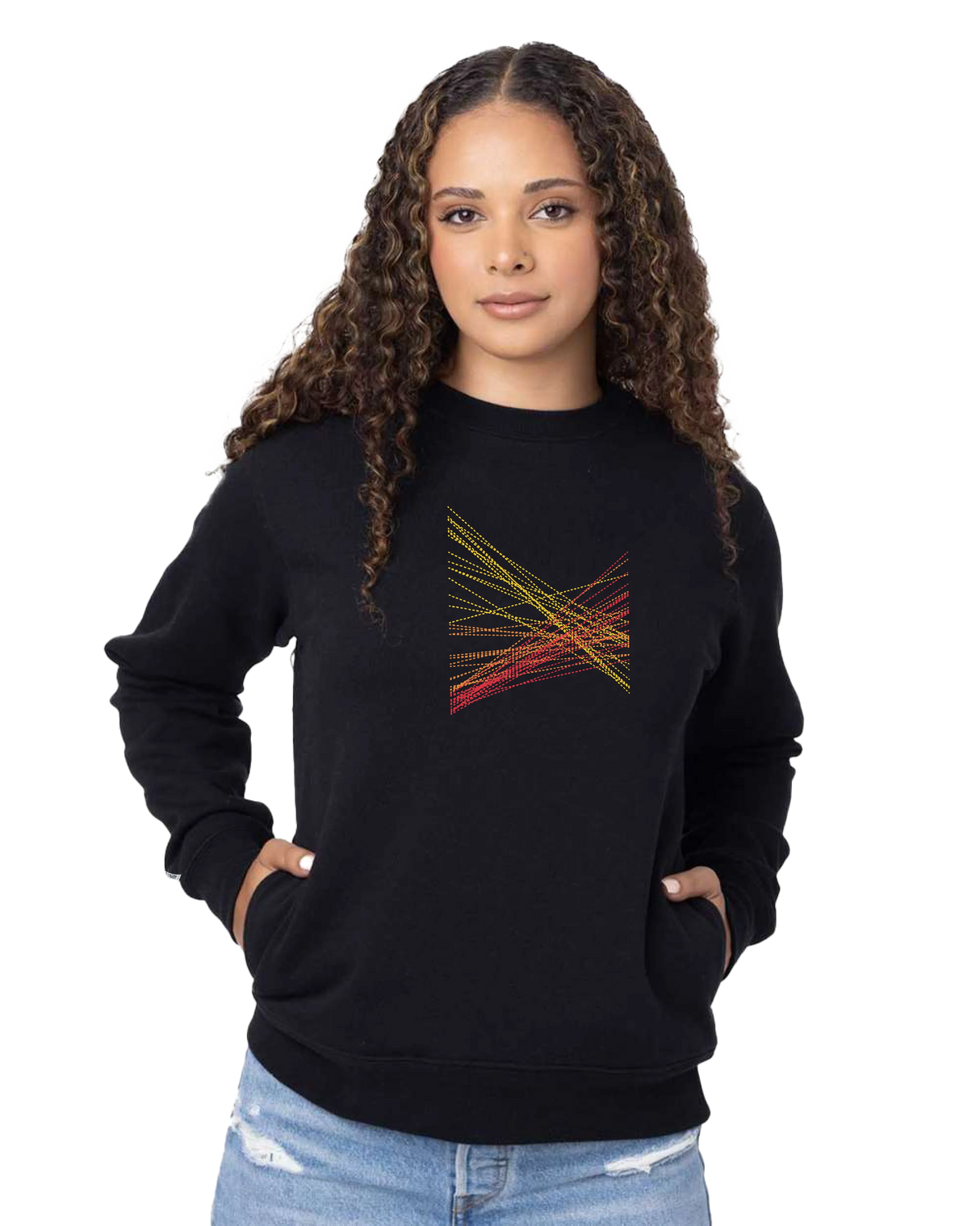 the correlation - printed sweatshirt