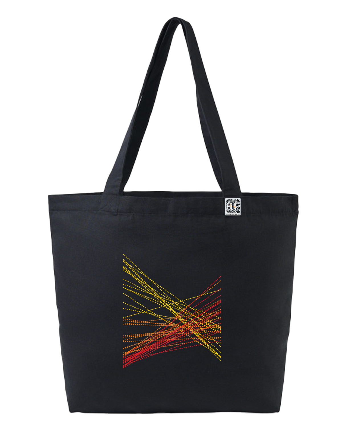 the correlation - printed large tote bag