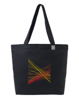 the correlation - printed large tote bag