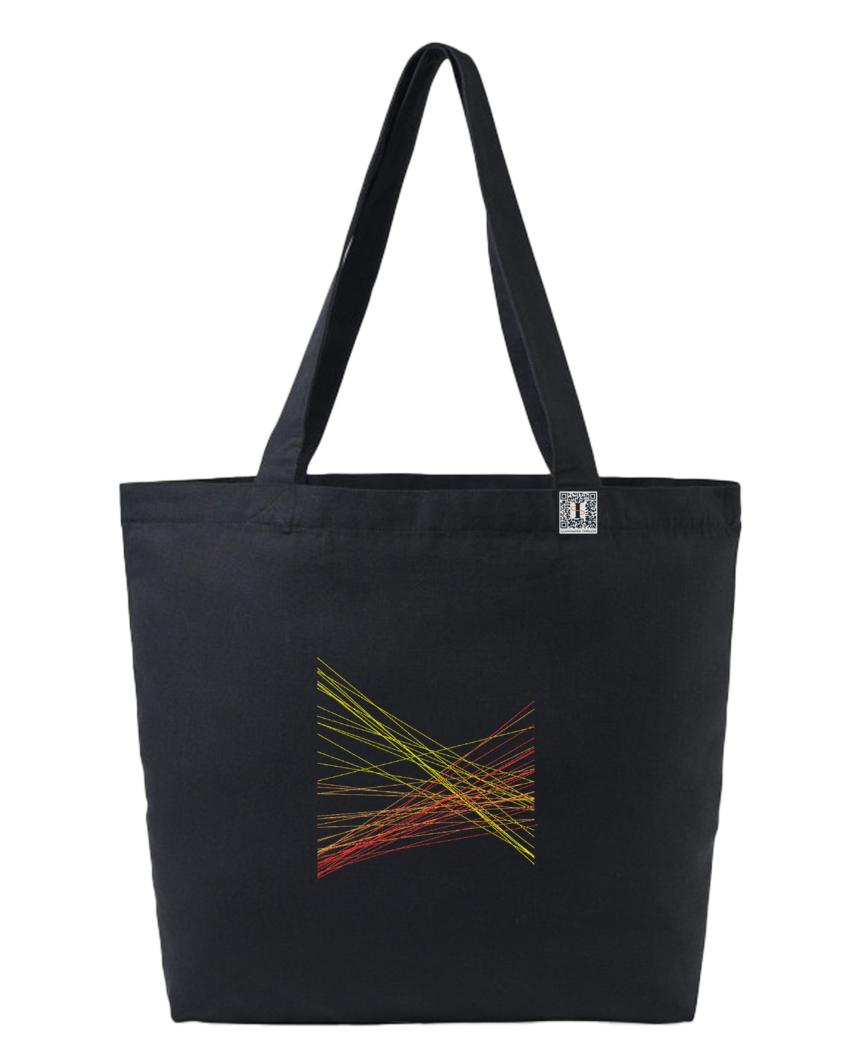 the correlation - embroidered large tote bag