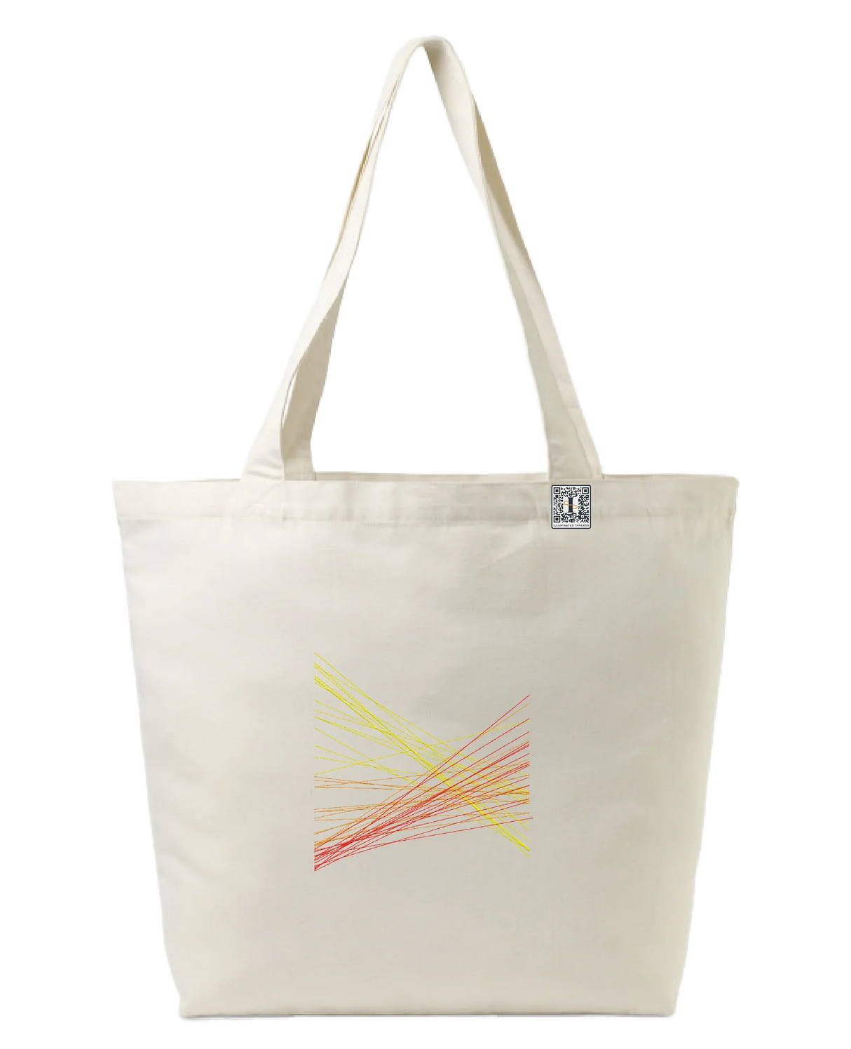 the correlation - embroidered large tote bag