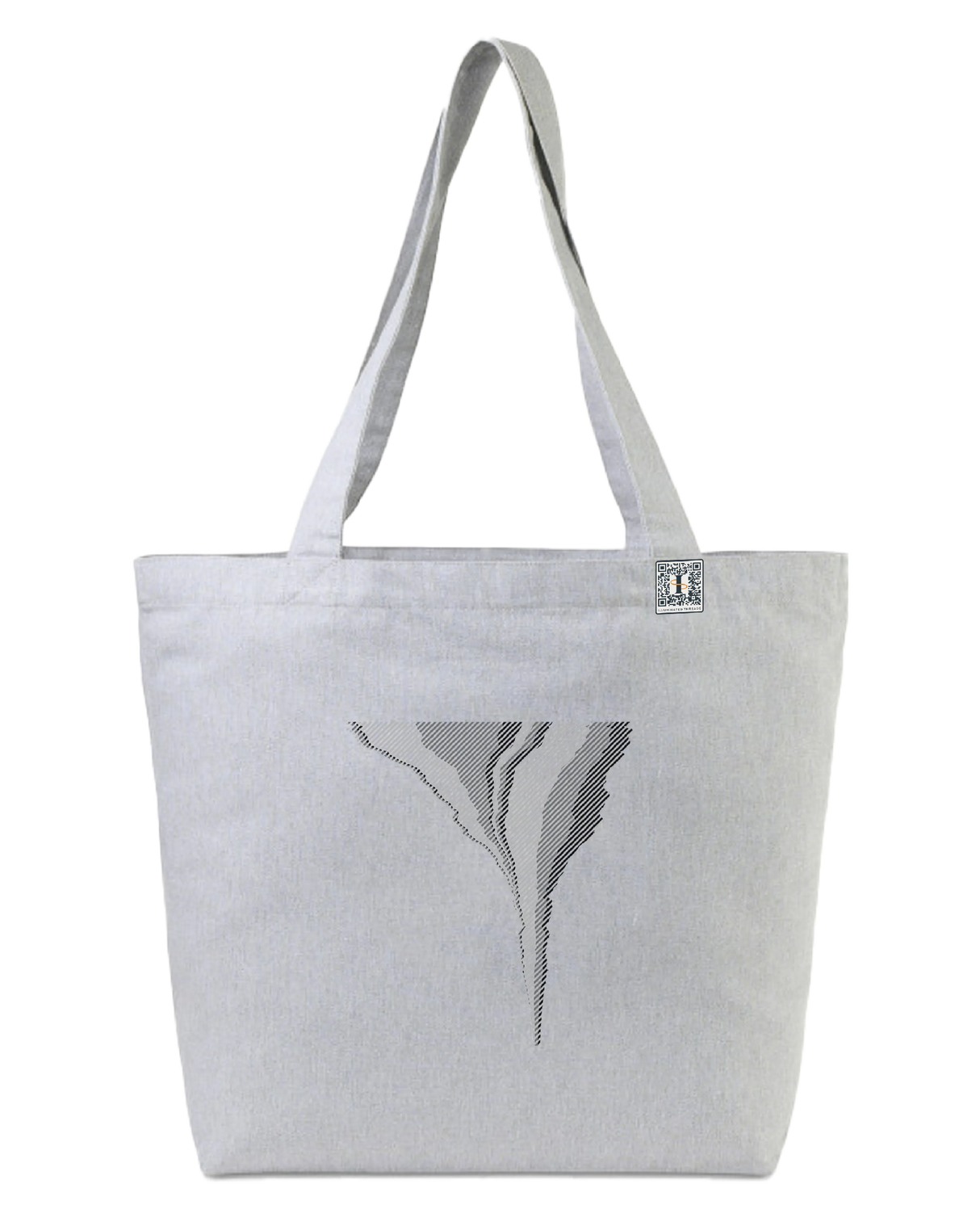 the footprint - printed large tote bag