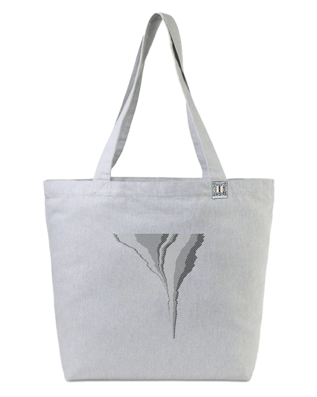 the footprint - printed large tote bag