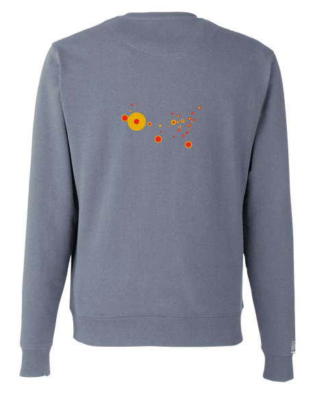 the map - embroidered sweatshirt | State Gun Violence Visualized