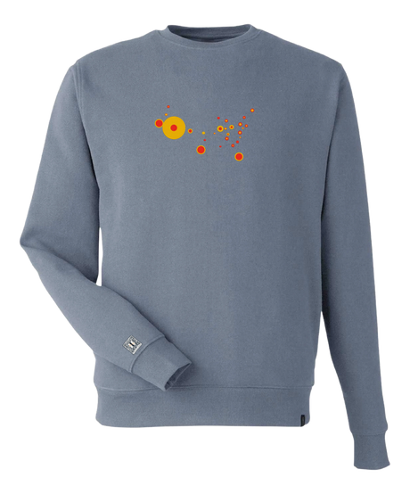the map - embroidered sweatshirt