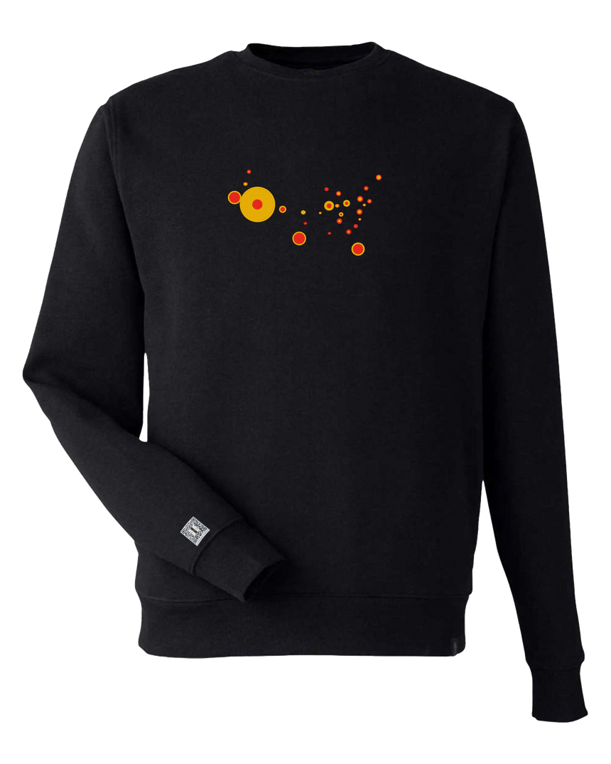 the map - embroidered sweatshirt | State Gun Violence Visualized
