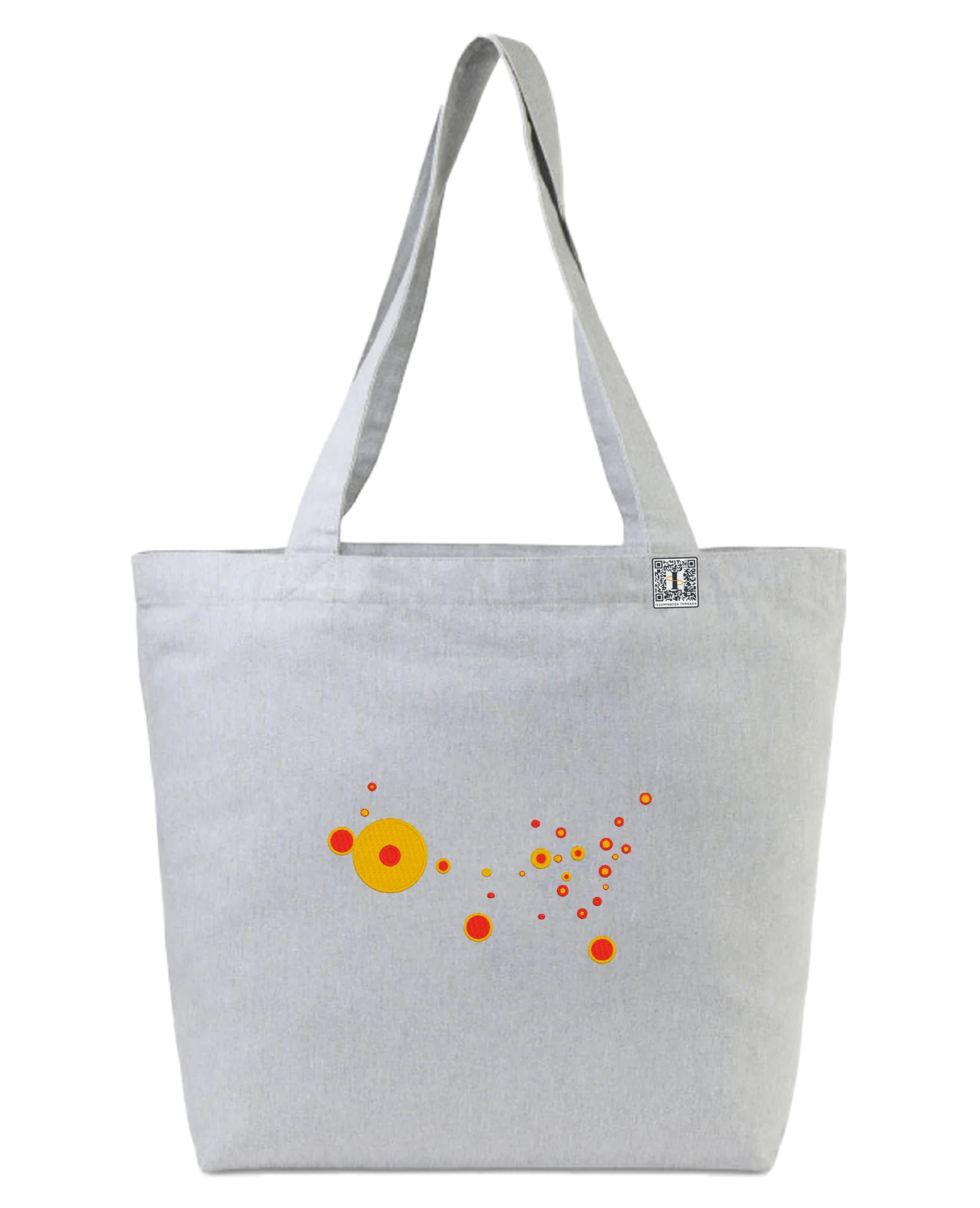 the map - embroidered large tote bag