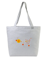 the map - embroidered large tote bag