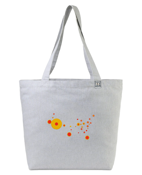 the map - embroidered large tote bag