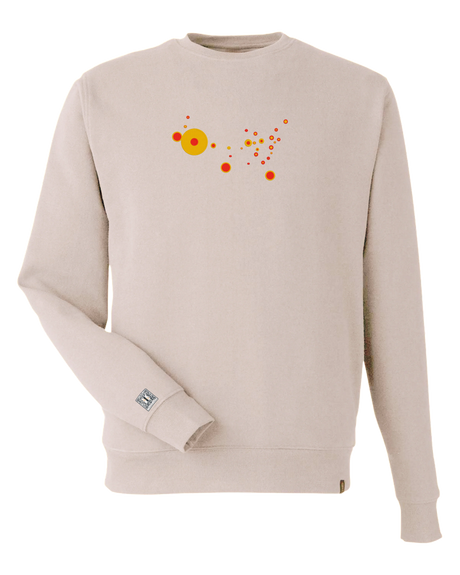 the map - embroidered sweatshirt