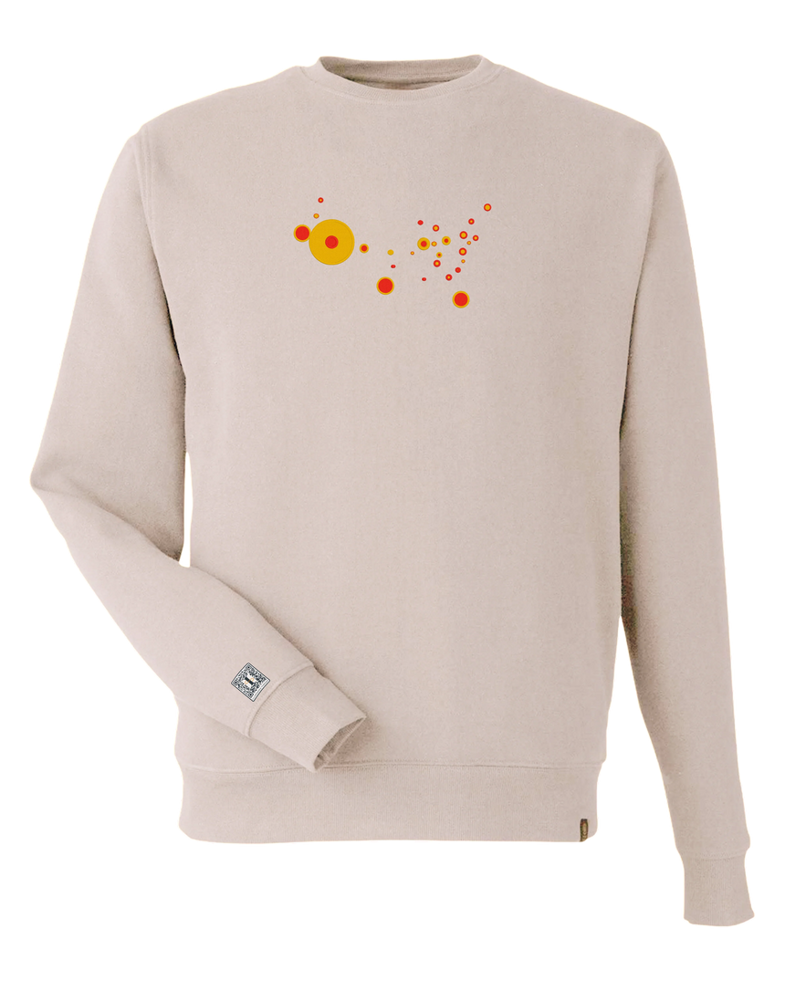 the map - embroidered sweatshirt | State Gun Violence Visualized