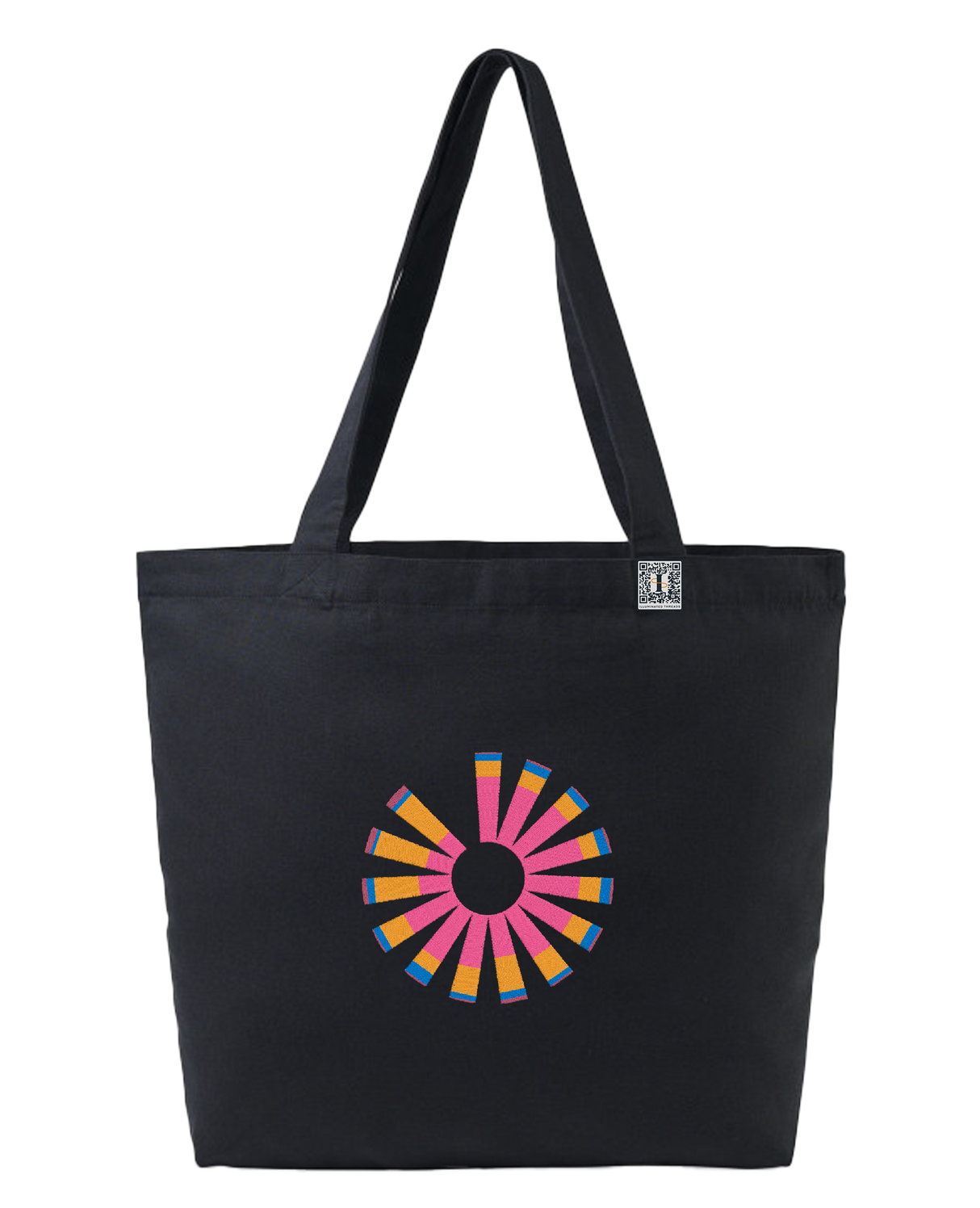 the pride - embroidered large tote bag