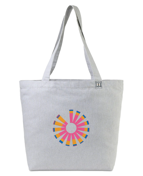 the pride - embroidered large tote bag