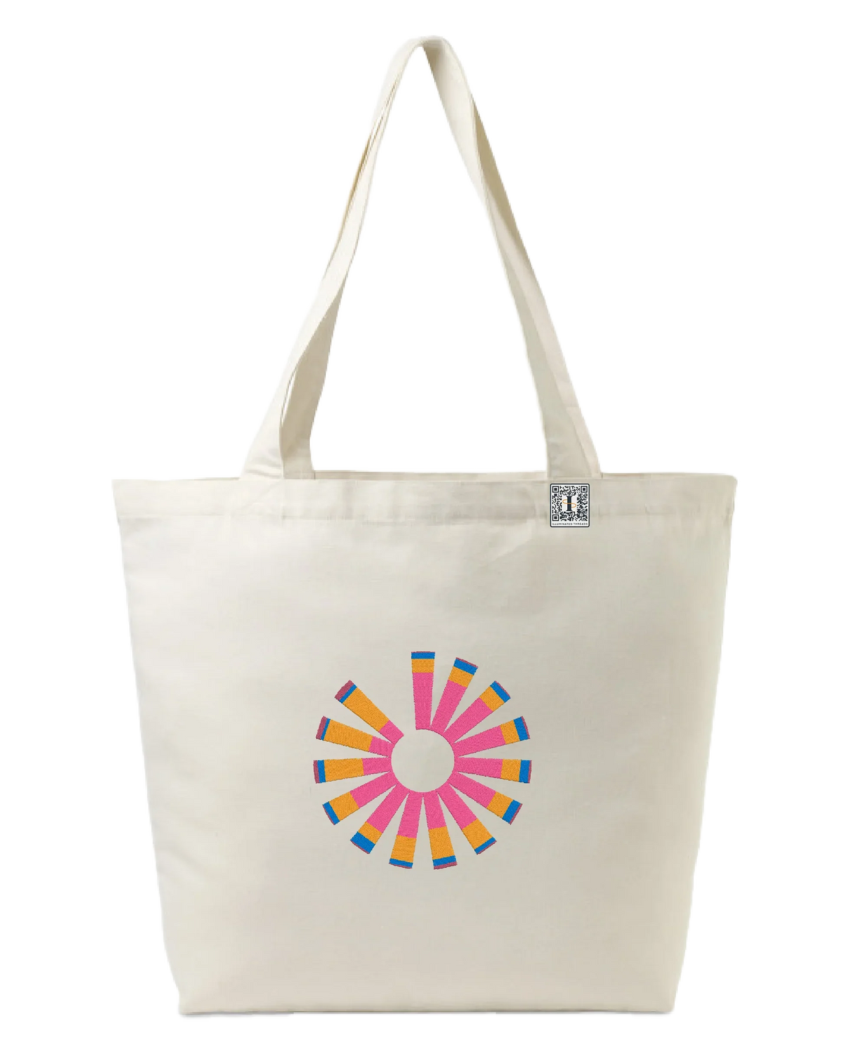 the pride - embroidered large tote bag