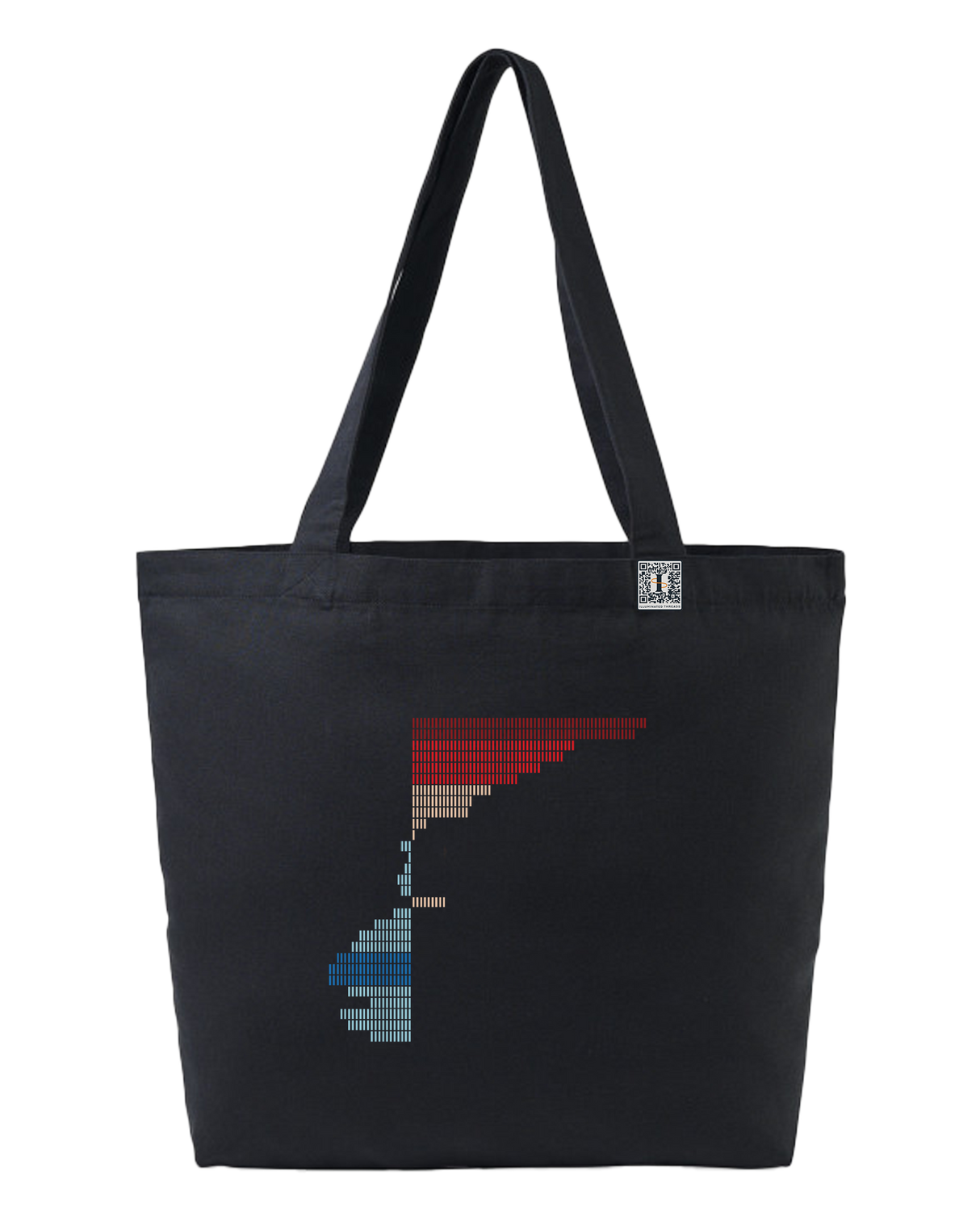 the rise - printed large tote bag