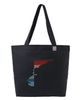 the rise - printed large tote bag