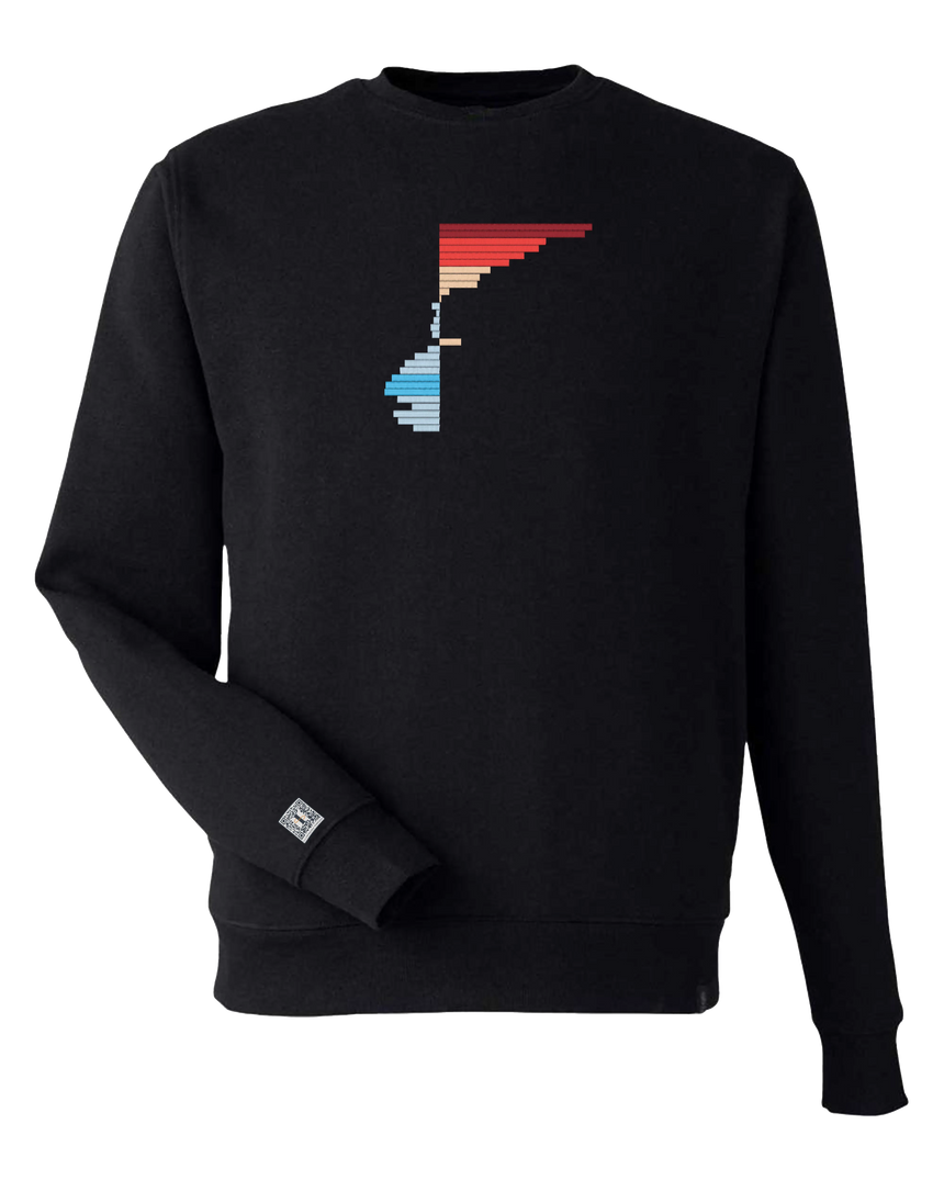 the rise - embroidered sweatshirt | Climate Change Visualized