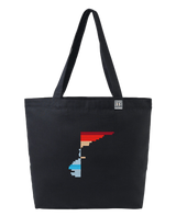 the rise - embroidered large tote bag