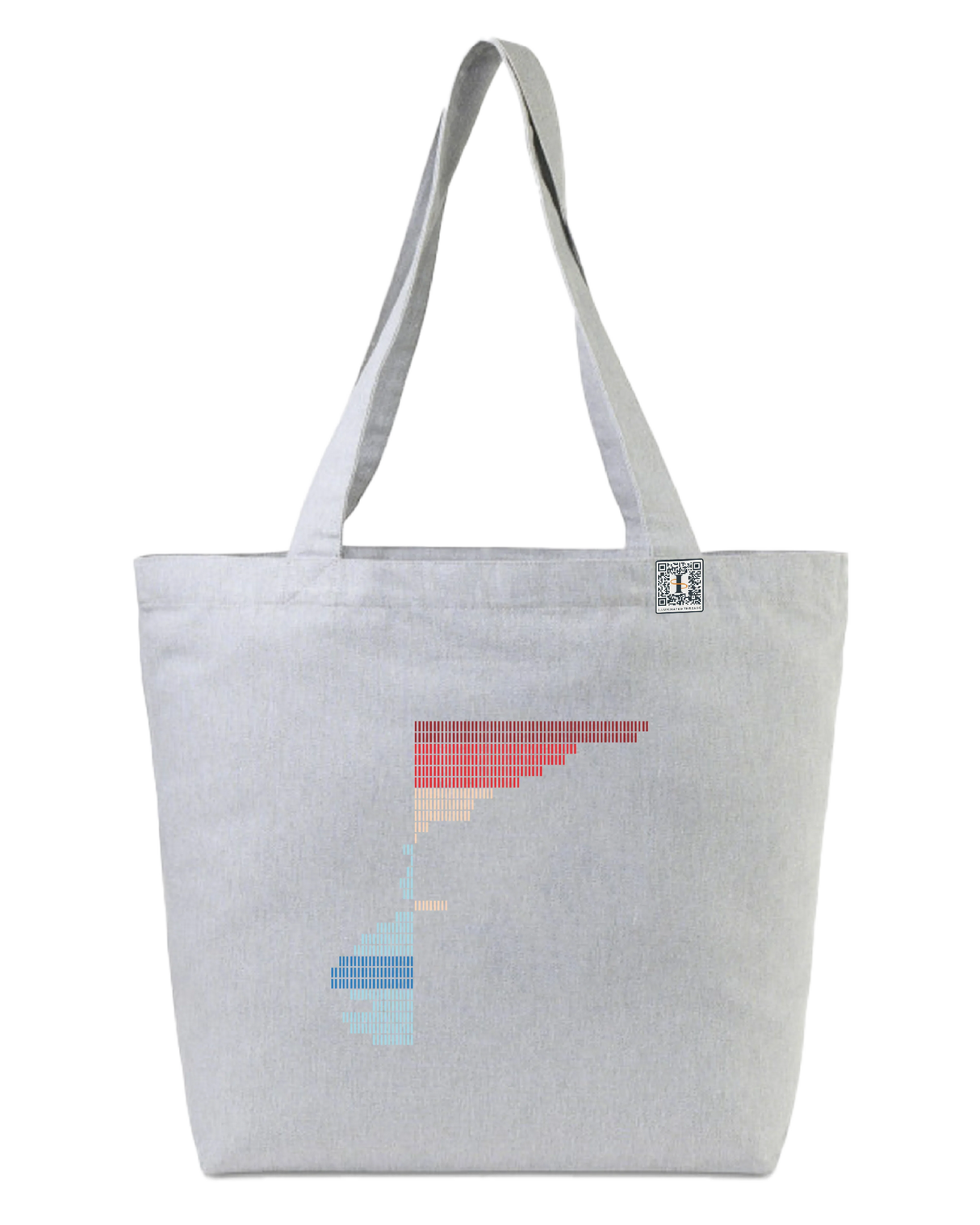 the rise - printed large tote bag