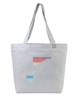 the rise - printed large tote bag