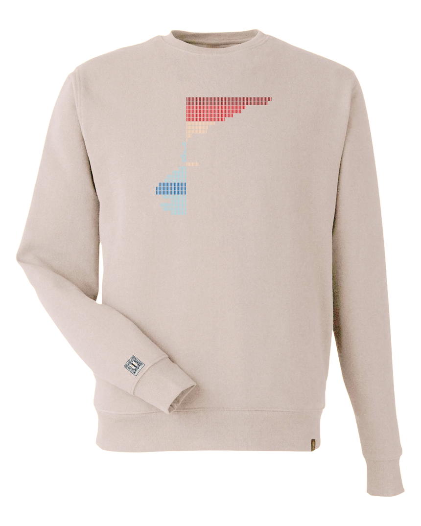 the rise - printed sweatshirt | Climate Change Visualized